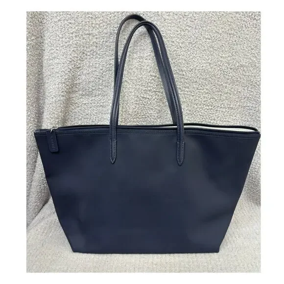 Lacoste Blue Large Shopping Bag Tote NWT #69038 - Picture 2 of 9